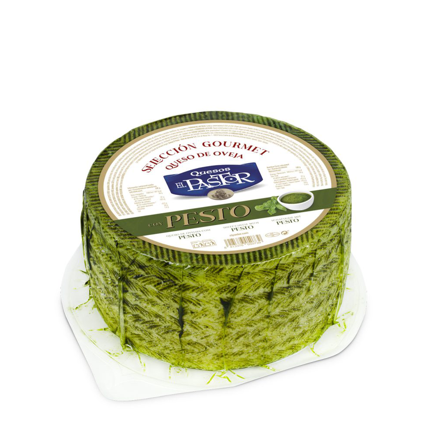 EL PASTOR - QUESOS - NACIONAL - 1/2 PIEZA - QUESO MEZCLA CURADO CON PESTO 1/2 - 1.5KG